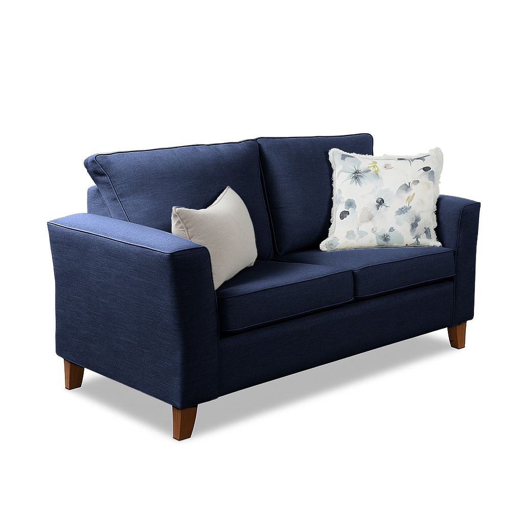 Kitty 2 Seater Fabric Sofa-Denim