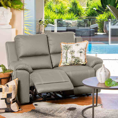 Harlee 2 Seater Fabric Manual Recliner-Ash hover image