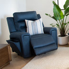 Mason Fabric Power Recliner-Aegean