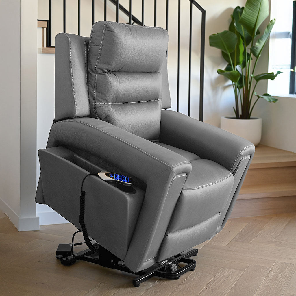 Mason Fabric Lift Chair Triple Motor-Ash