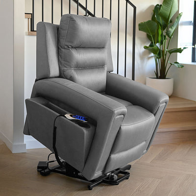 Mason Fabric Lift Chair Triple Motor-Ash hover image