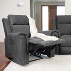 Rothbury Fabric Manual Recliner-Jet