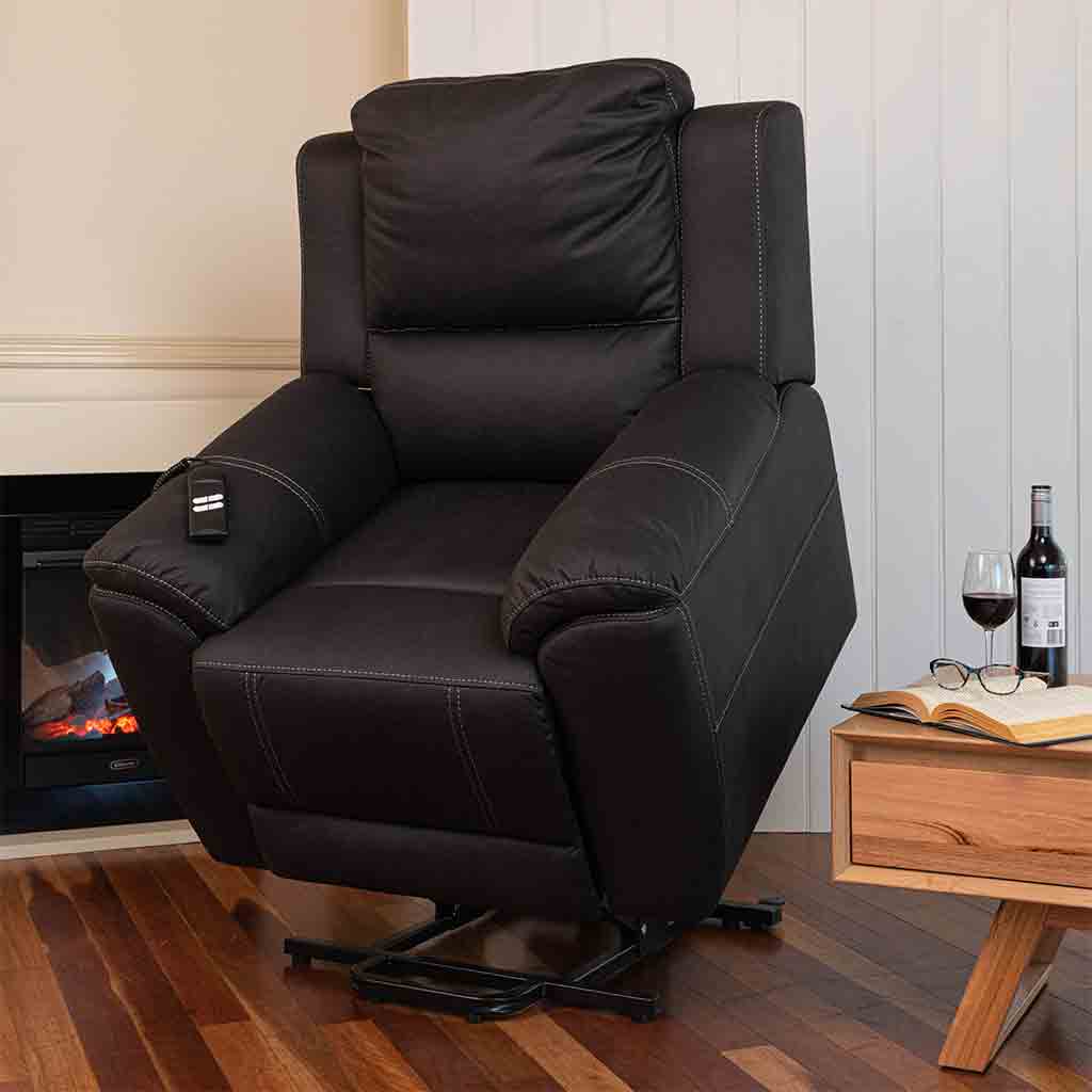 Harlee Fabric Lift Chair Dual Motor-Jet