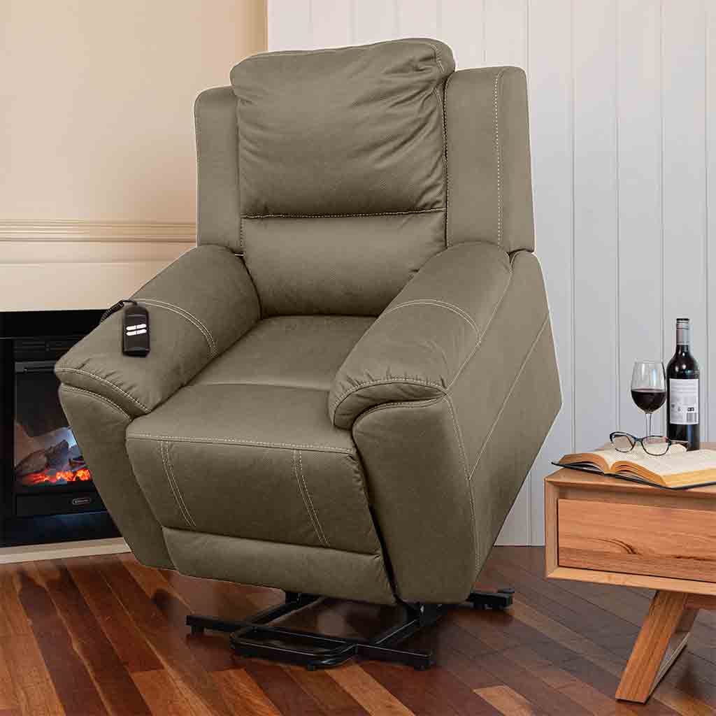 Harlee Fabric Lift Chair Dual Motor-Mist
