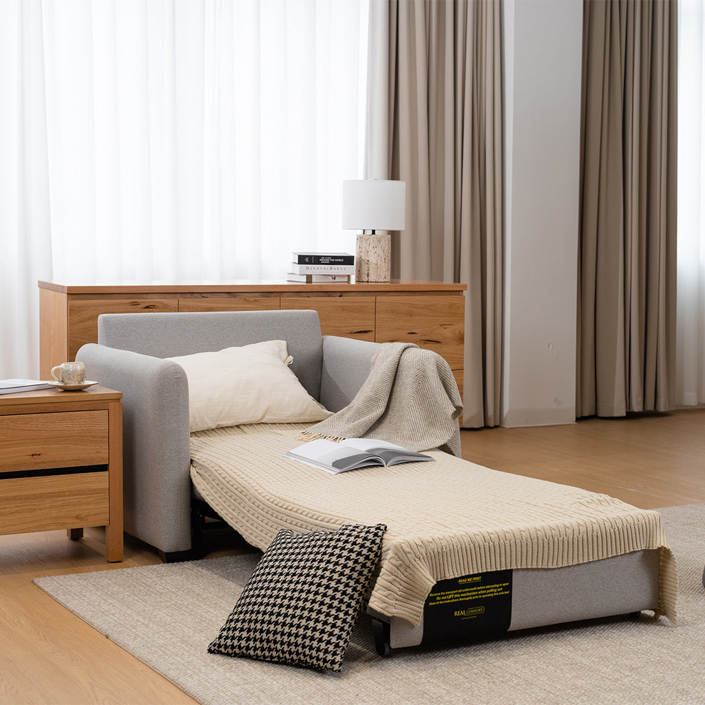 Duchess Single Sofa Bed-Mist
