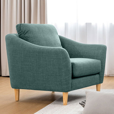 Lucas Fabric Armchair-Green hover image