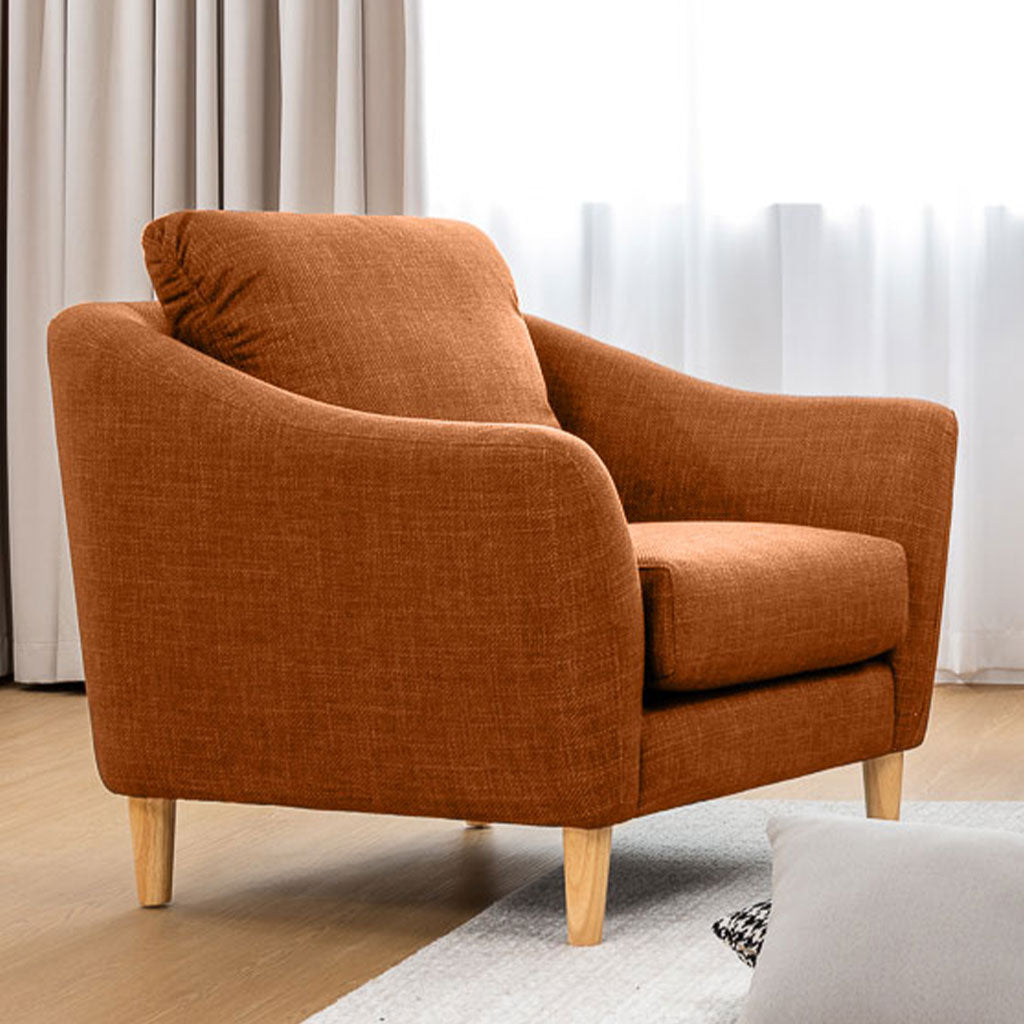 Lucas 3 Seater Fabric Sofa