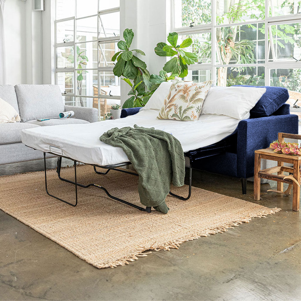 Oliver Double Sofa Bed-Ocean