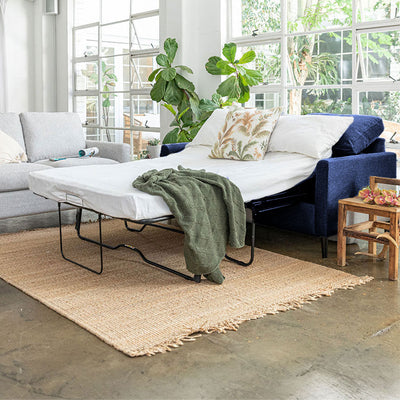 Oliver Double Sofa Bed-Ocean hover image