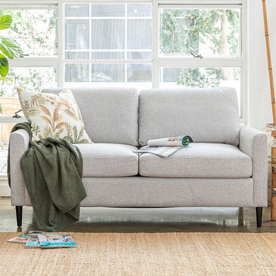 Oliver 2.5 Seater Fabric Sofa-Mist hover image
