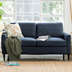 Oliver 2.5 Seater Fabric Sofa-Ocean