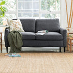 Oliver Double Sofa Bed-Storm