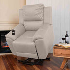 Harlee Fabric Lift Chair Dual Motor-Carrera