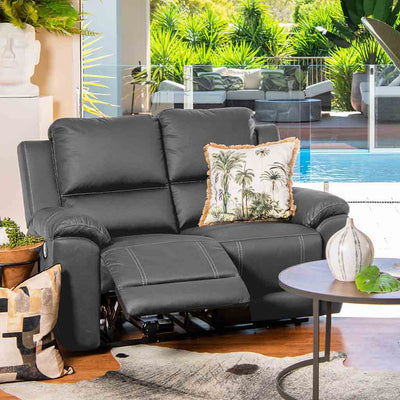Harlee 2 Seater Fabric Manual Recliner-Anchor hover image