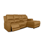 Harlee 3 Seater Fabric Sofa with RHF Chaise and Power Recliner-Windsor