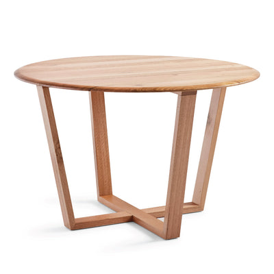 Bondi 1200 Dia Round Dining Table-Clear Lacquer