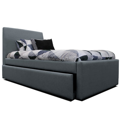 Chester Trundle Base with 4 Sides Single Size-Slate