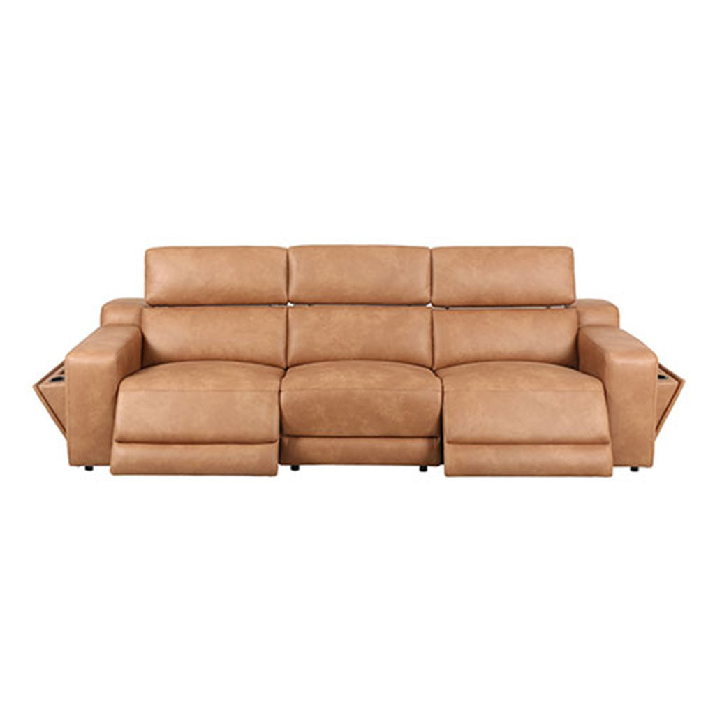 Panamera 3 Seater Fabric Power Recliner Triple Motor-Windor