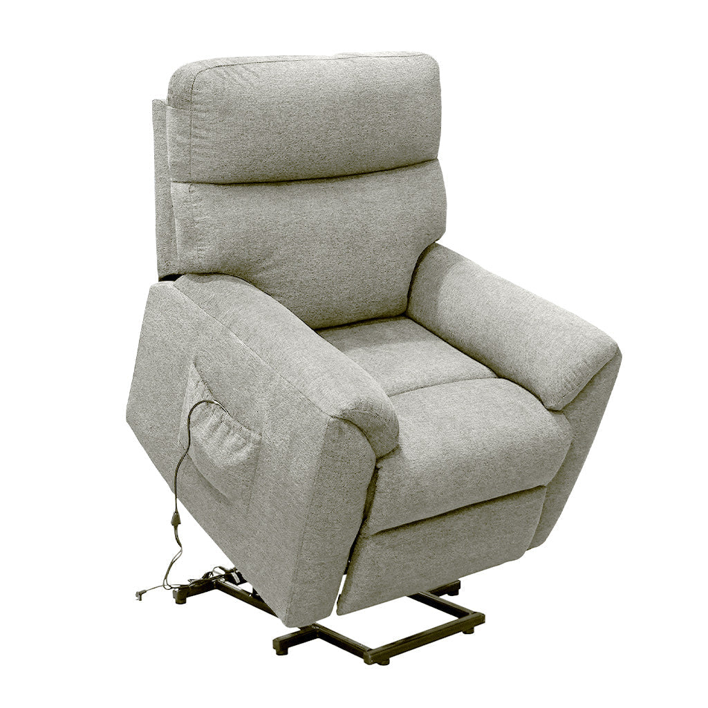 Eliza Fabric Lift Chair-Cloud