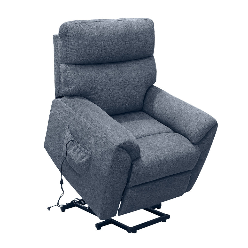 Eliza Fabric Lift Chair-Ocean