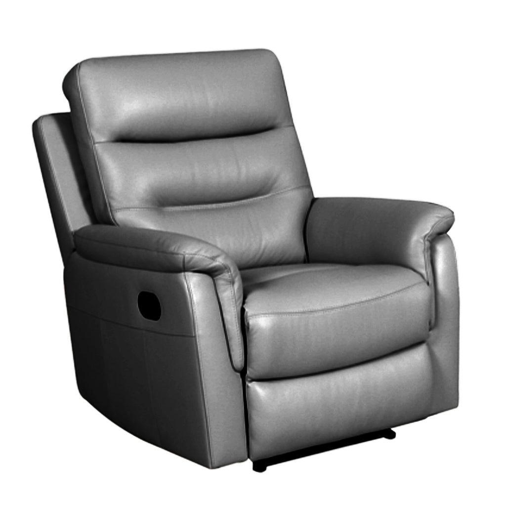 Nelson Leather Lift Chair-Charcoal