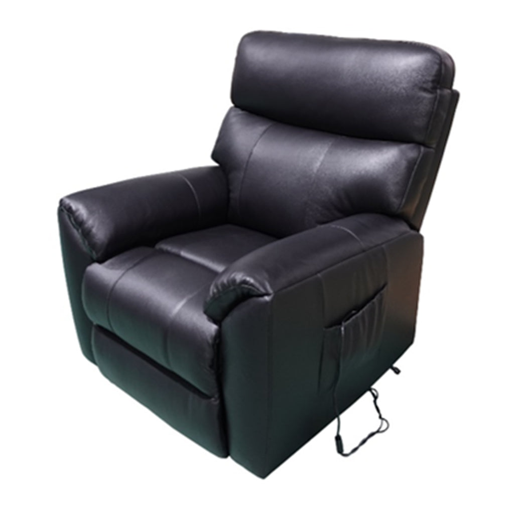 Hugo Leather Lift Chair-Black