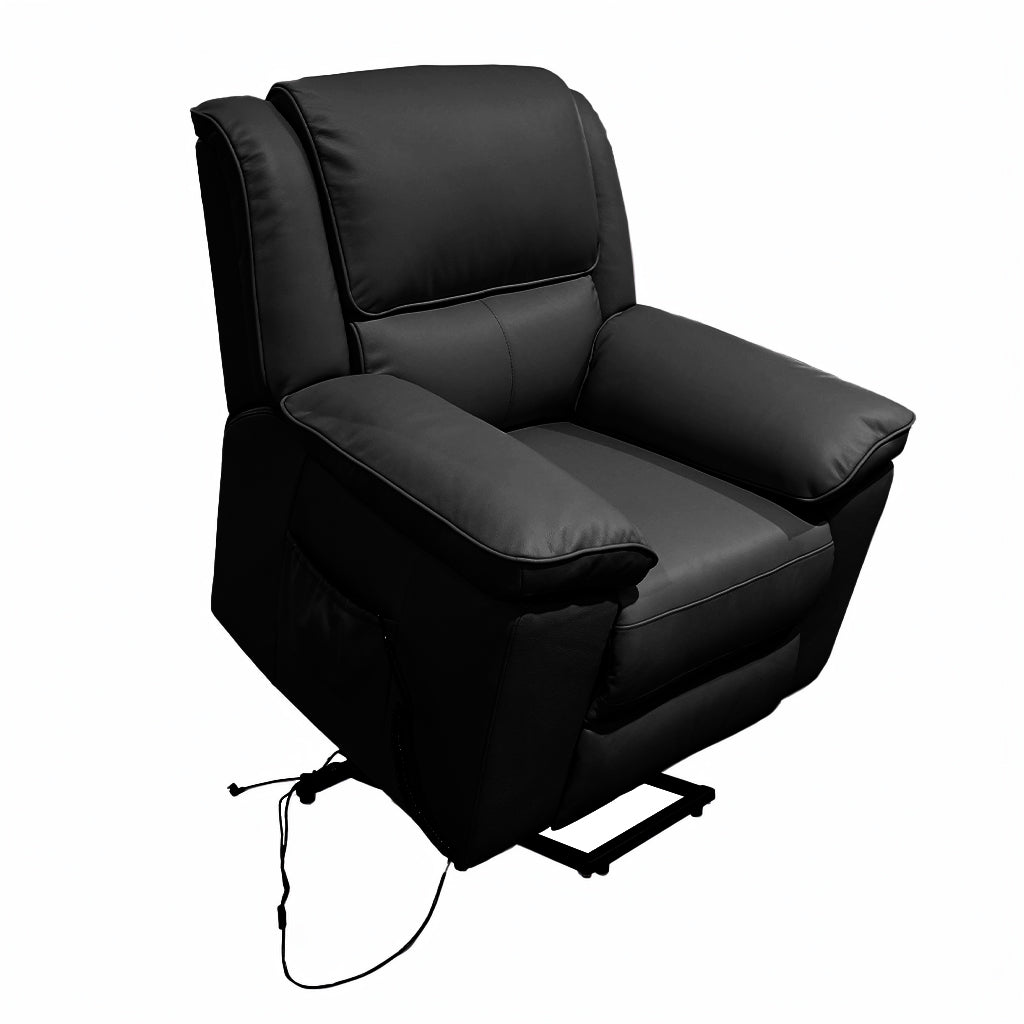 Ibis Leather Lift Chair-Black