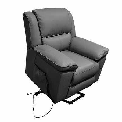 Ibis Leather Lift Chair-Charcoal