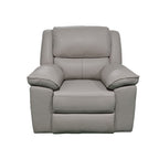 Ibis Leather Manual Recliner-Taupe