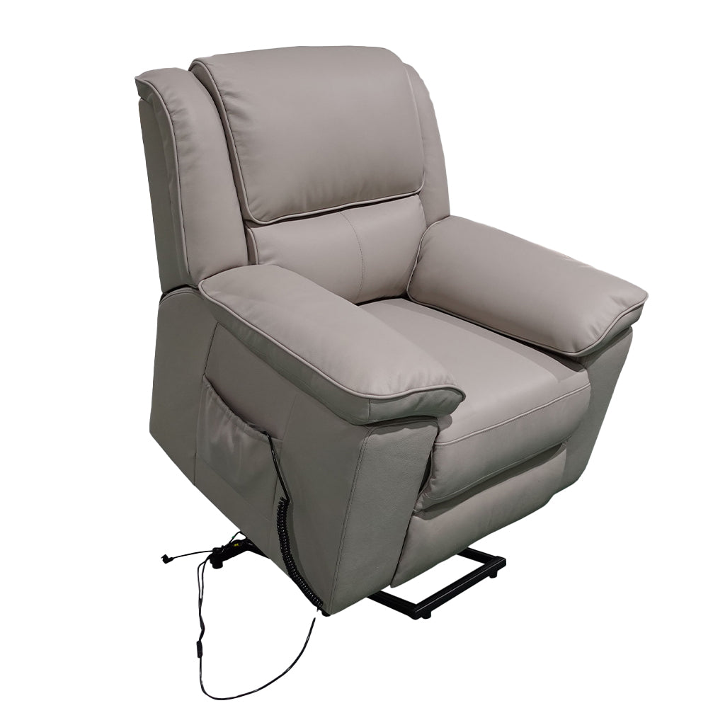 Ibis Leather Lift Chair-Taupe