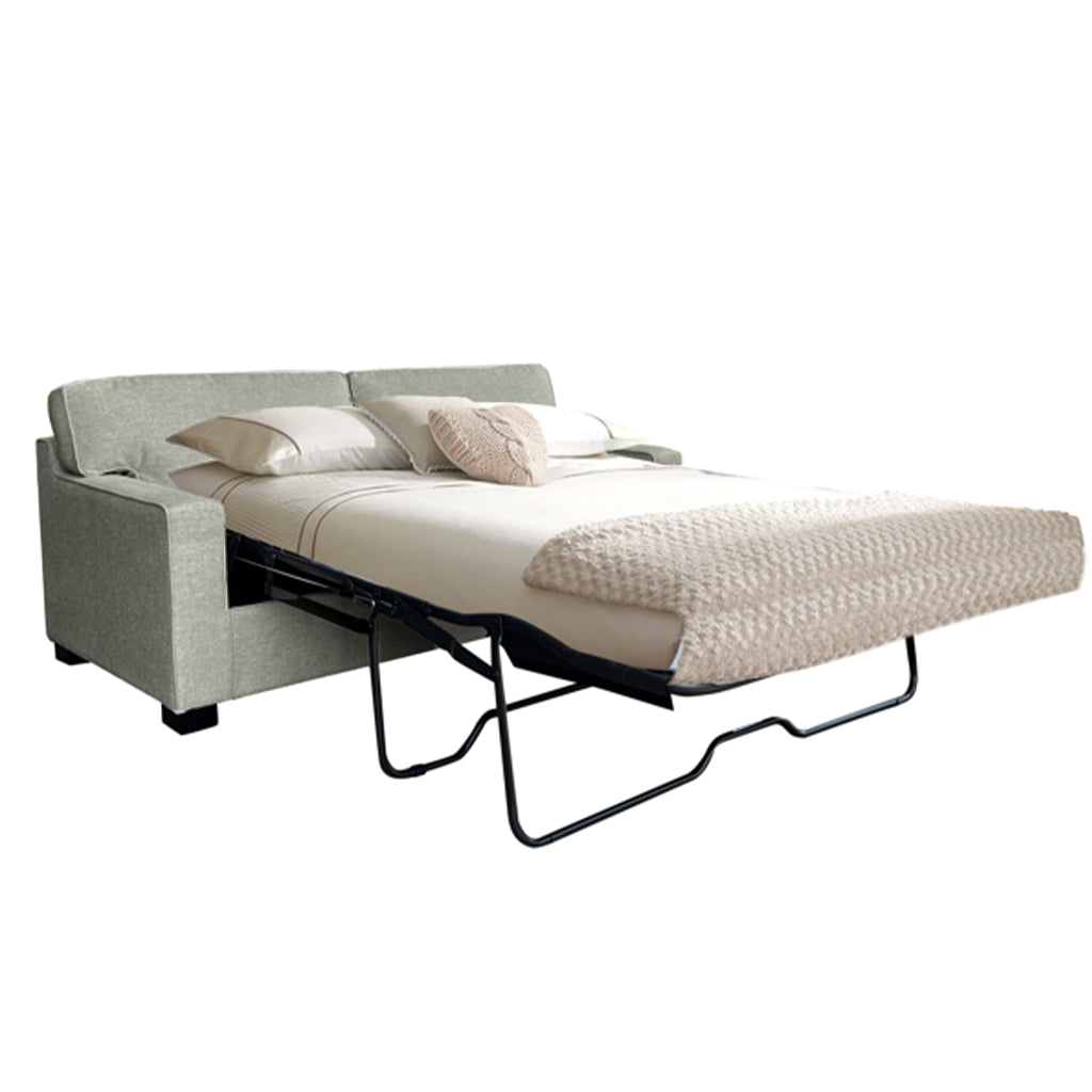 Lismore Double Fabric Sofa Bed-Greige