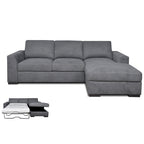 Oxford 3 Seater Sofa Bed with Chaise and Storage