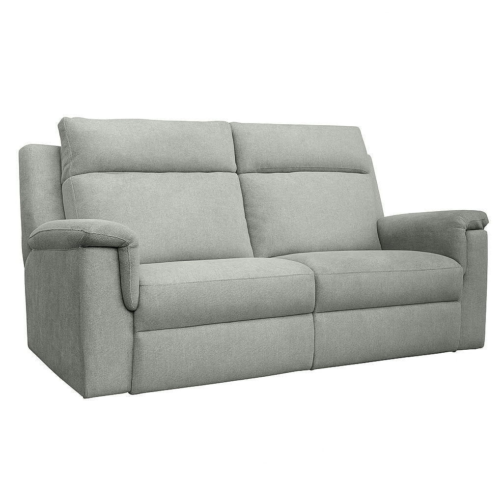 Monaro 3 Piece Fabric Sofa Set-Silver