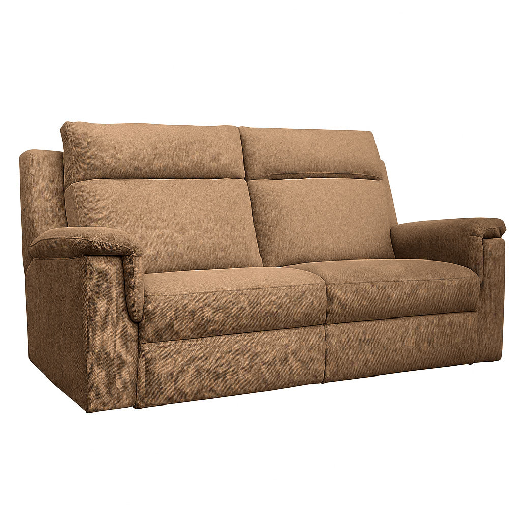 Monaro 3 Piece Fabric Sofa Set-Toffee