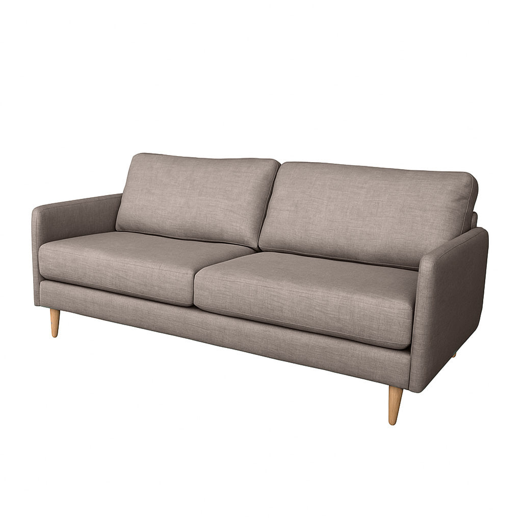 Mildura 2 Piece Fabric Sofa Set-Taupe