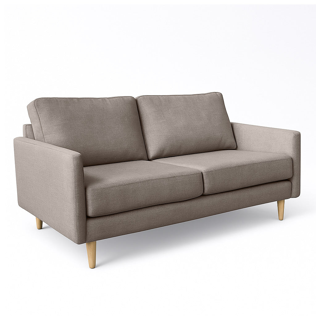 Mildura 2 Seater Fabric Sofa-Taupe