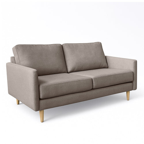 Mildura 2 Seater Fabric Sofa-Taupe