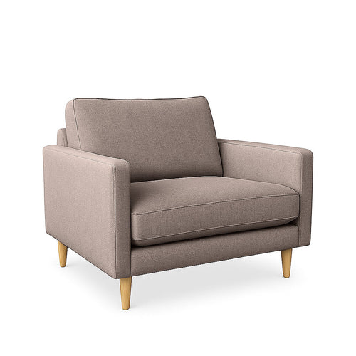 Mildura 1.5 Seater Fabric Armchair-Taupe