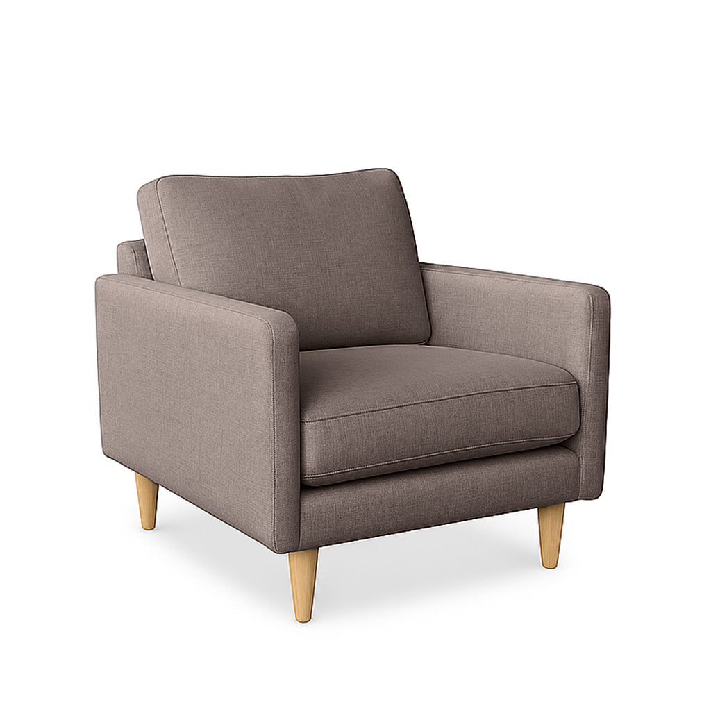 Mildura Fabric Armchair-Taupe