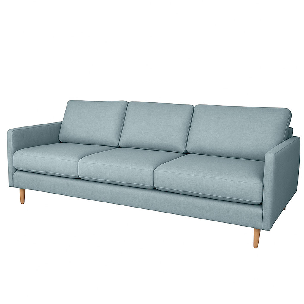 Mildura 3.5 Seater Fabric Sofa-Seafoam