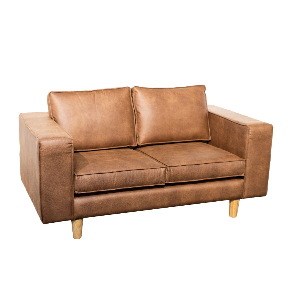 Edgecliff 2 Seater Fabric Sofa-Tan