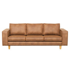 Edgecliff 3 Seater Fabric Sofa-Tan