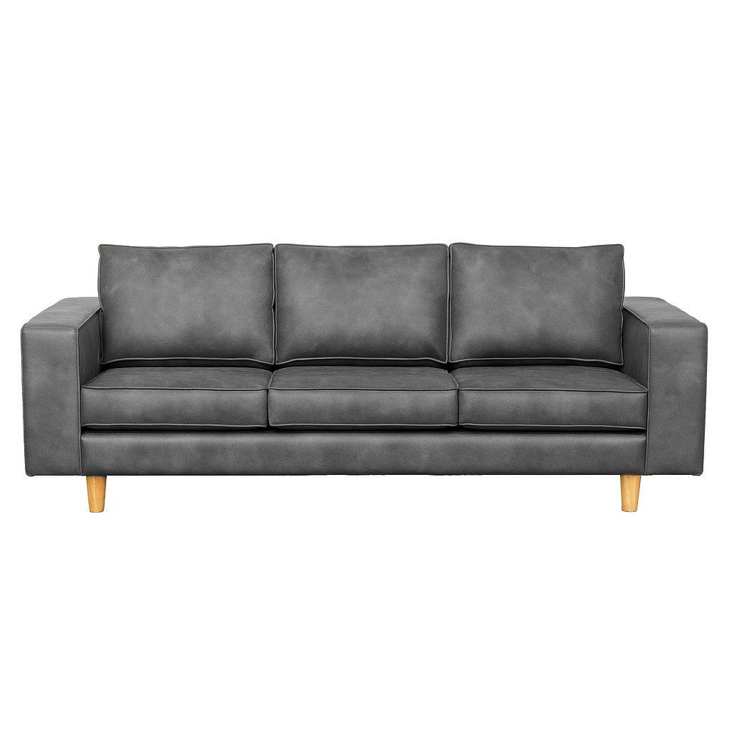 Edgecliff 3 Seater Fabric Sofa-Slate