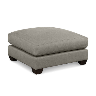 Noosa Fabric Ottoman-Pebble