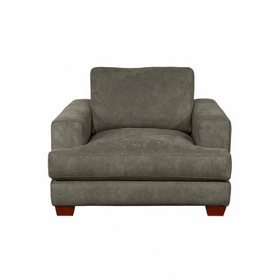 Noosa Fabric Armchair with Block Back Design