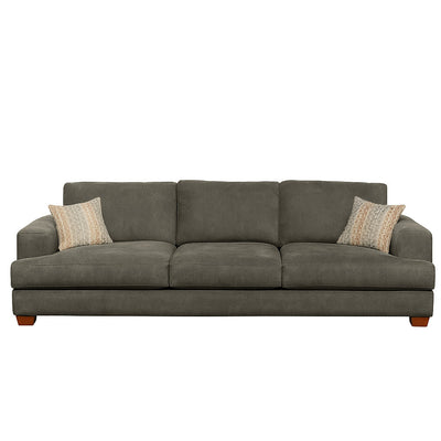 Noosa 3 Seater Fabric Sofa with Block Back Design
