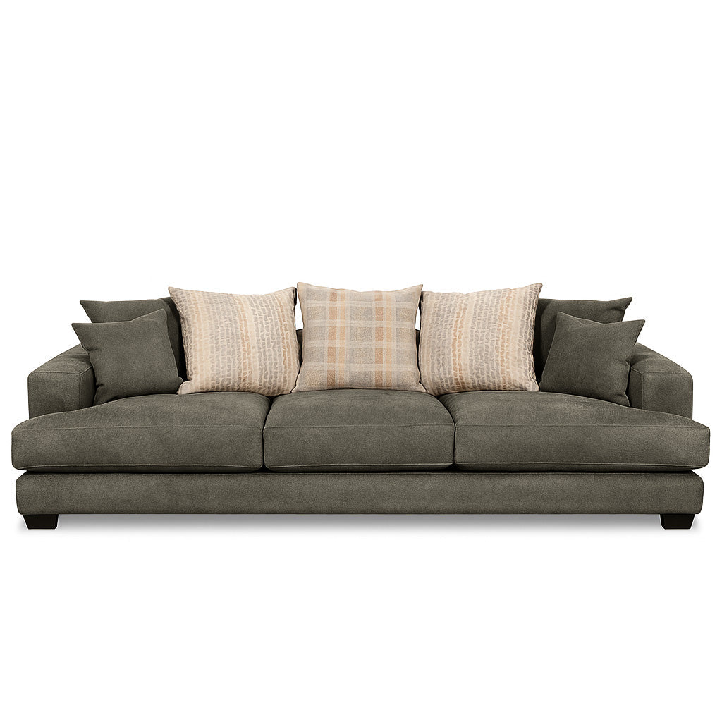 Noosa 2 Piece Sofa Set Scatter Back Design 3 Seater+2 Seater-Driftwood