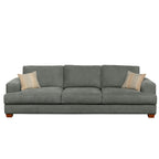 Noosa 3 Seater Fabric Sofa with Block Back Design