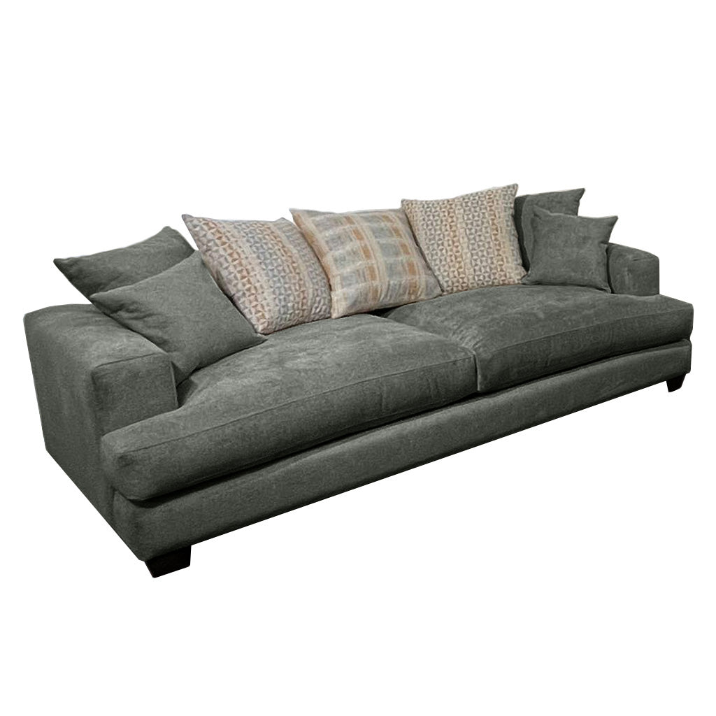 Noosa 2 Seater Fabric Sofa with Scatter Back Design-Shale