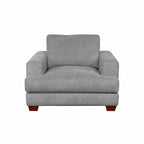 Noosa Fabric Armchair with Block Back Design